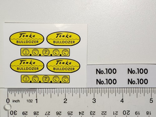 Tonka bulldozer sticker set - tonka,