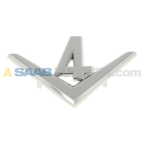 Saab large chrome - saab,
