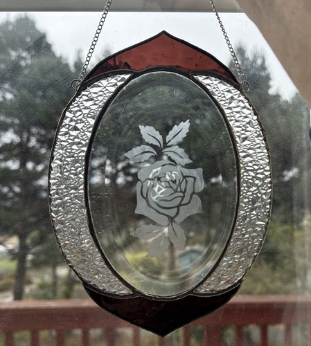 Vintage stained glass - stained, window
