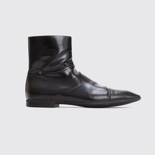 Gucci boots smooth black - boots,