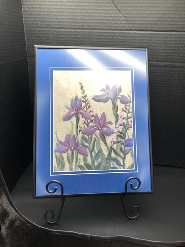 Print purple iris - purple,