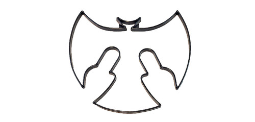 Bacardi rum bat logo outline - bat,