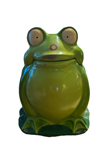 Large frog cookie jar - frog, ceramic