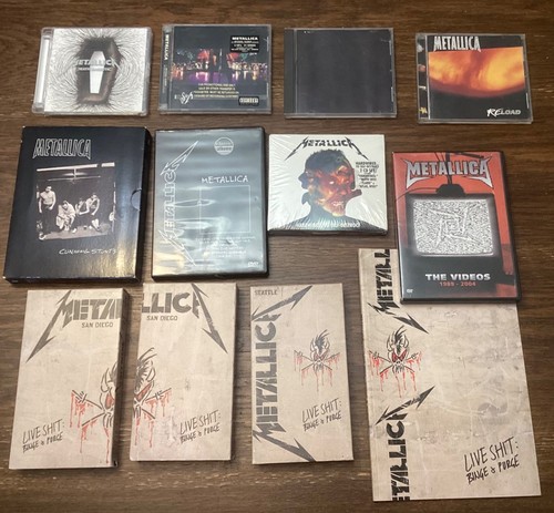Metallica dvd vhs - cd’s,,