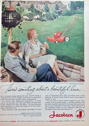 1956 jacobsen lawn - jacobsen, mower