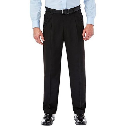 Mens trousers black dress - trousers,