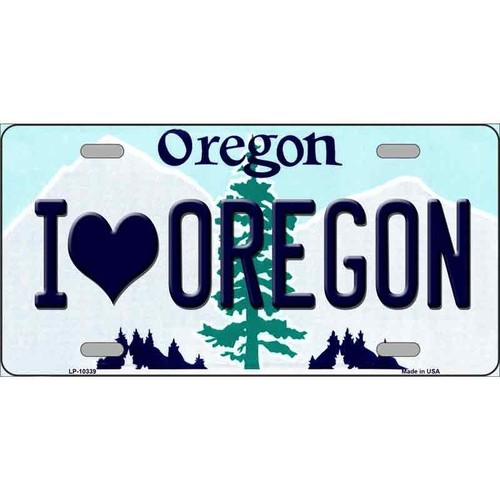 Love oregon license plate - i,
