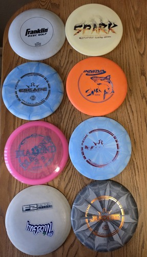 Golf disc lot - 8-disc, set