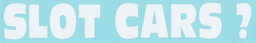 Slot cars sticker - -, for