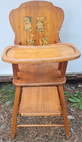 Antique vintage child high - antique,