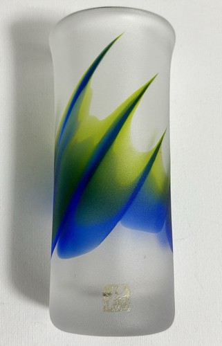 1970s aura art glass vase - 1970s,