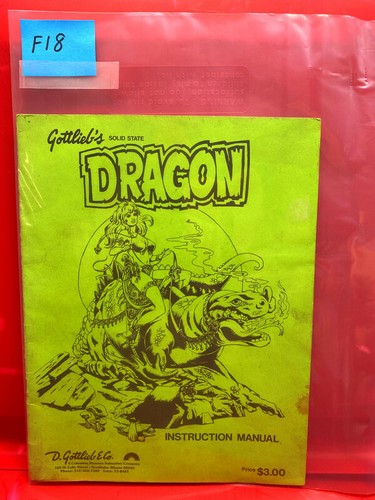 Dragon original gottlieb - dragon,