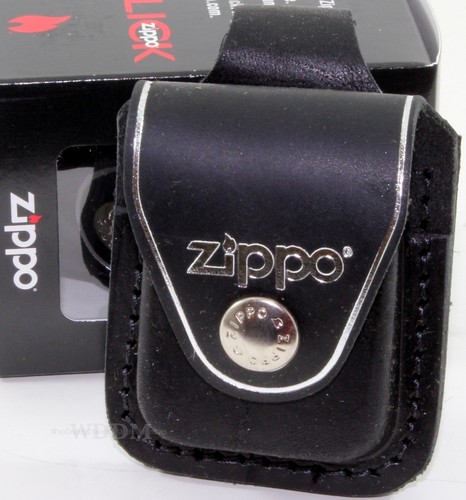 Zippo black genuine - zippo, leather