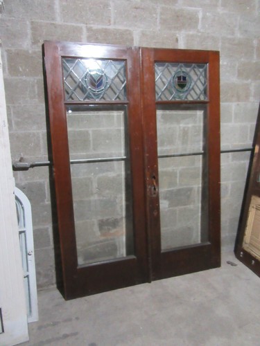 Antique mahogany double - ~,