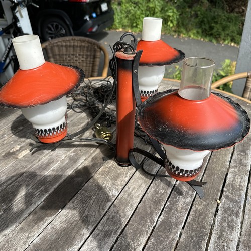 Vintage mcm light chandelier - vintage,