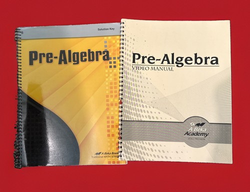 Abeka 8th grade pre - pre-algebra,