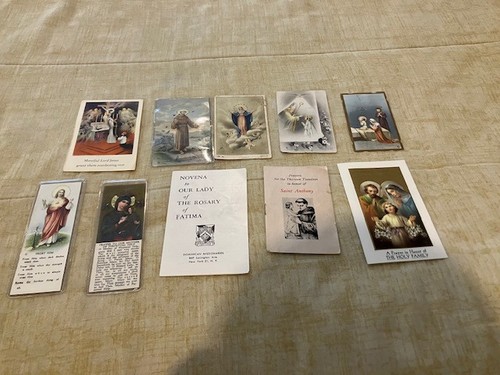 Vtg religious prayer cards - religious,