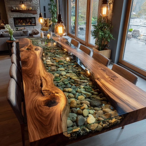 Handmade live edge - edge, epoxy