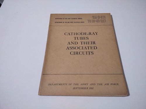 Cathode ray tubes and - tubes, their