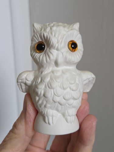 Goebel white owl figurine - white,