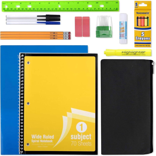 Piece school supplies pack - 20,