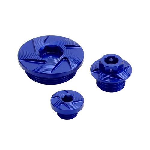 Blue ignition cover oil cap - blue,