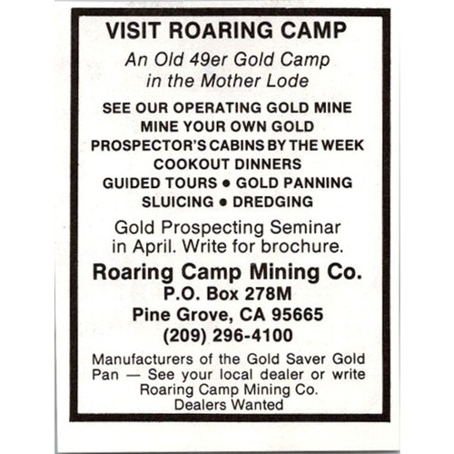 Roaring camp mining pine - roaring, co.