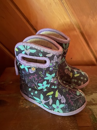 Bogs baby floral black - bogs,