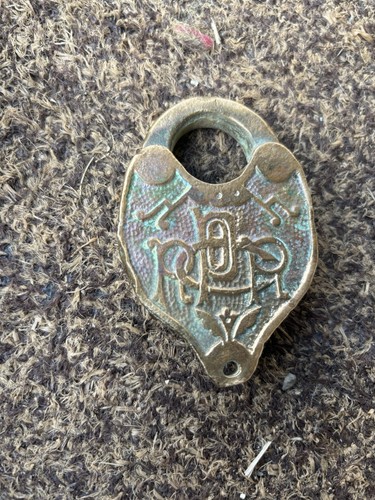 Antique brass heart shaped - brass, heart-shaped