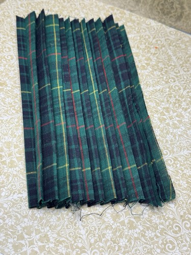 Dollhouse plaid green - green, material
