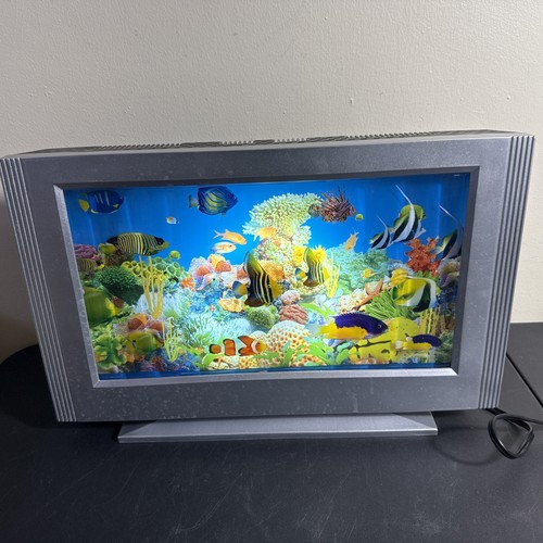 Vtg lighted y2k aquarium - ,