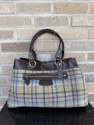 Coach 15453 wool plaid leather - 15453,