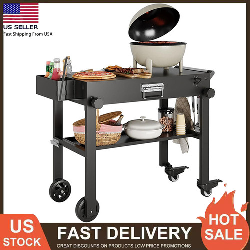 Outdoor foldable grill cart - grill,