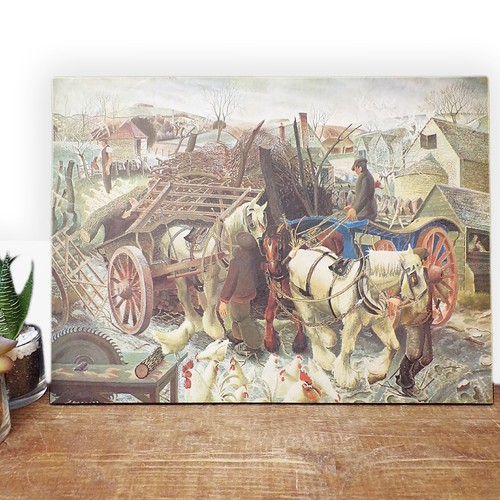 Cotswold farm vintage print - vintage,