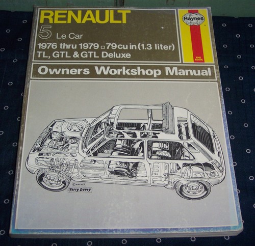 Haynes renault car - le, 1976