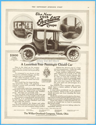 1915 willys overland toledo - co,