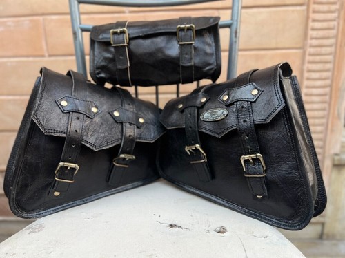 Bag leather saddle - bag,