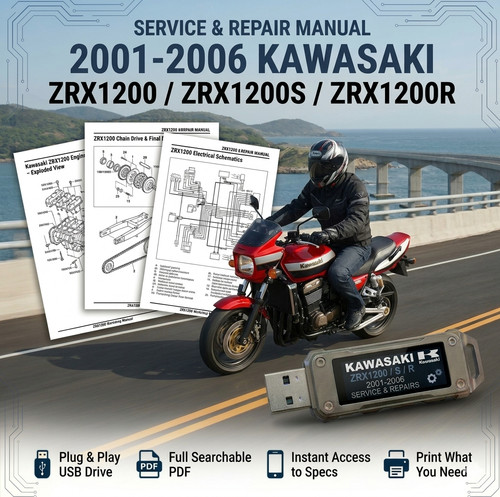 Kawasaki zrx1200 2001 - 2001, 2002