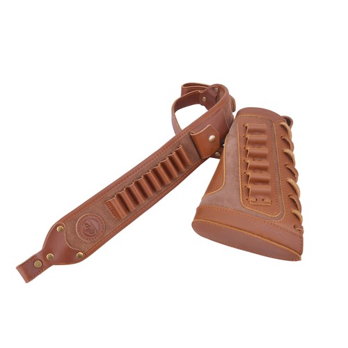 Leather rifle sling - &, gun