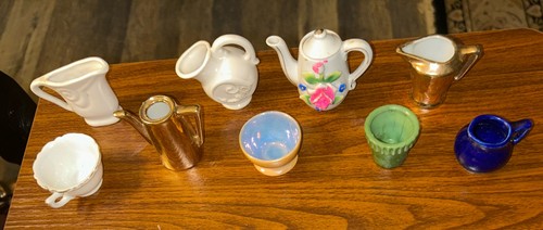 Vintage miniature pitchers