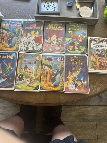 Lot disney vhs tapes black - 9, tapes-black