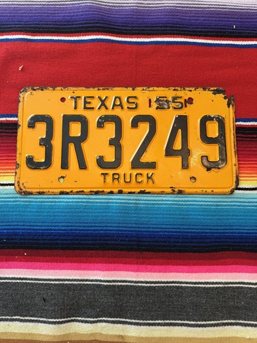 1955 texas truck license - 1955,