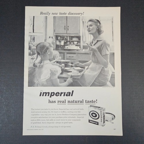 1957 imperial margarine - 1957, on