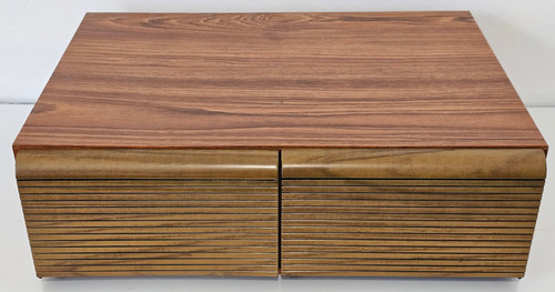 Vintage vhs faux wood drawer - vhs,