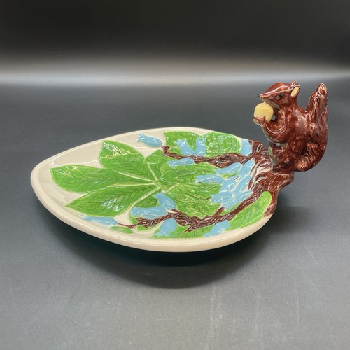 Vintage leaf shaped plate dish - plate,