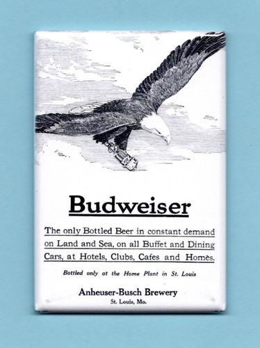 Budweiser 2x3 fridge magnet - fridge, magnet*