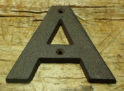 Cast iron industrial letter - letter, a
