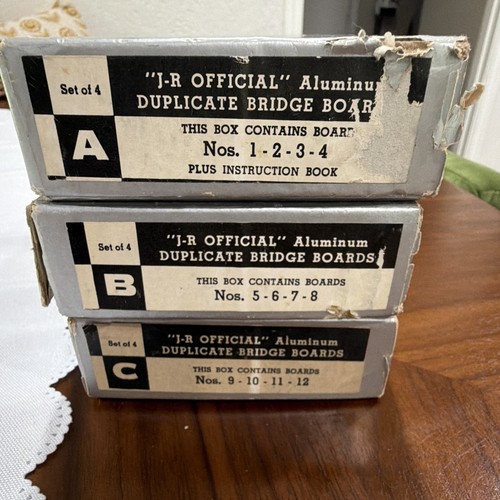 Duplicate bridge boards lot - boards,