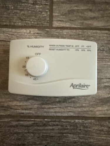 Aprilaire manual humidistat - manual,