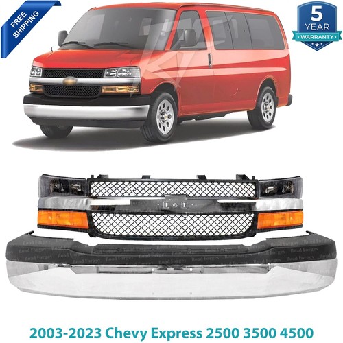 Front bumper chrome - front, &